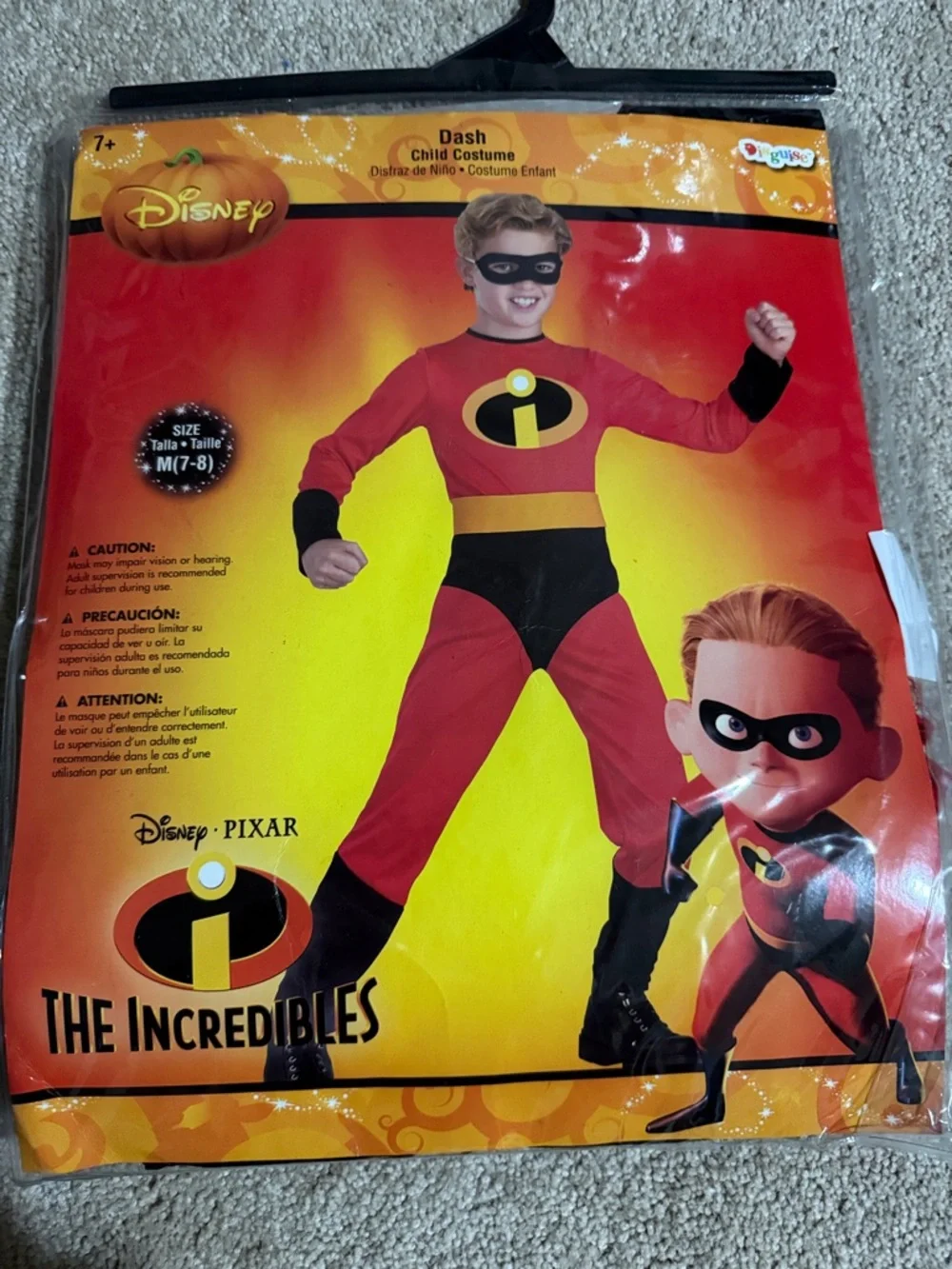 Disney Dash Superhero Costume - Red and Black - Picture 1 of 3